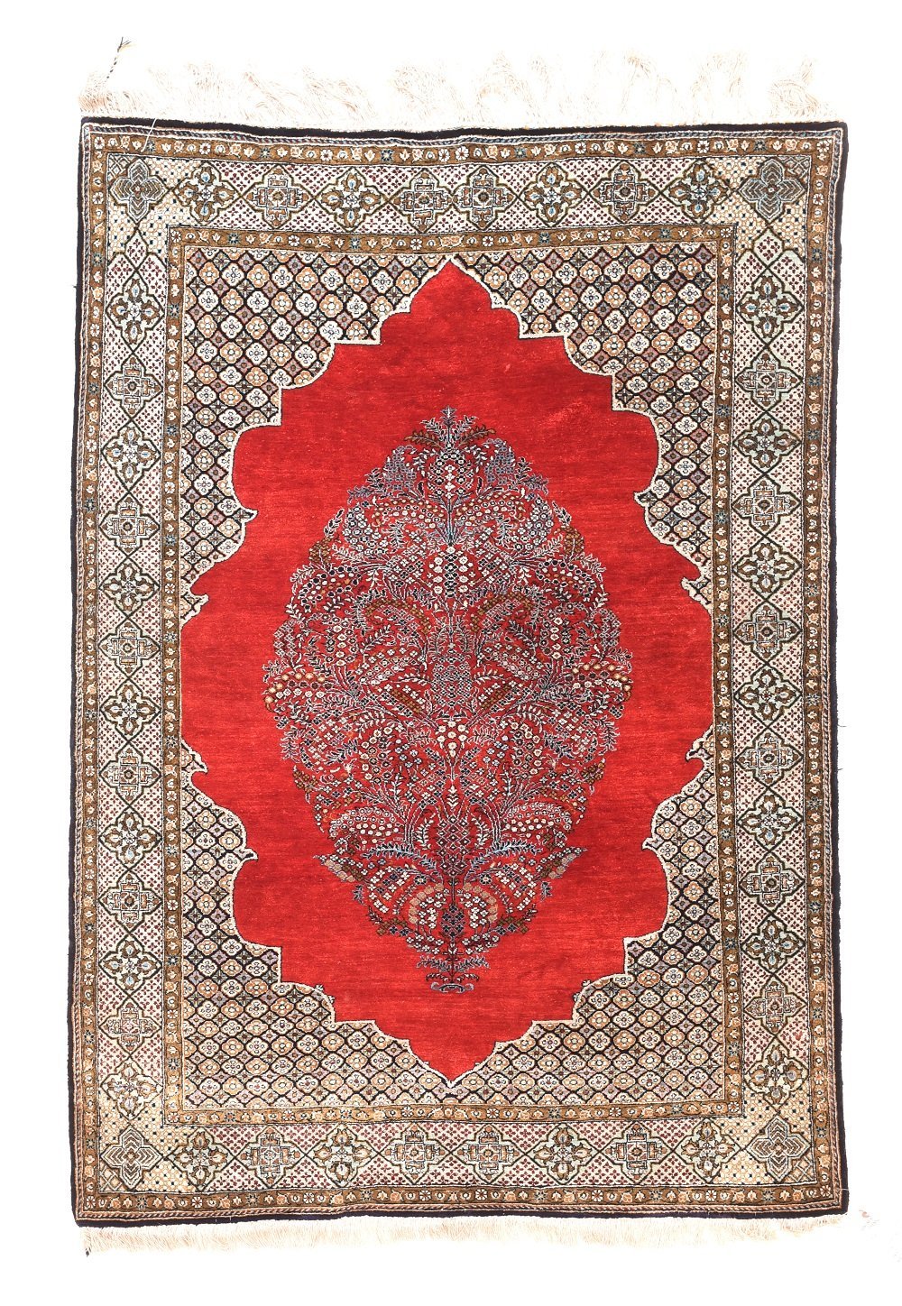 Hand Made Qum Persian Rug