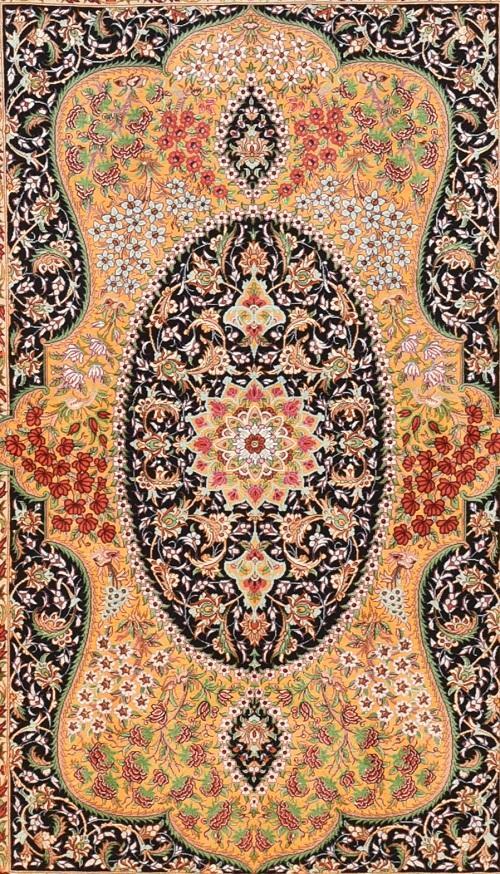 Hand Made Qum Persian Rug