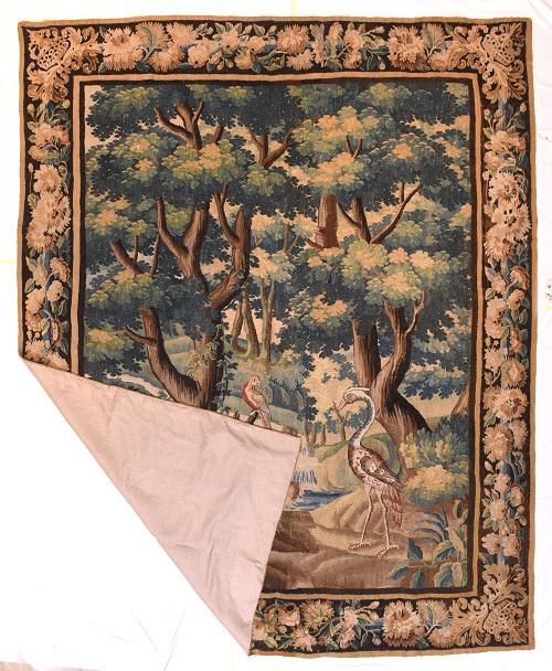 Antique Hand Made French Tapestry