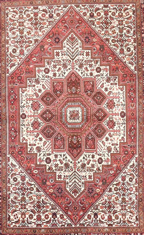 Semi Antique Hand Made Bidjar Persian Rug