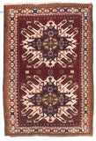 Semi Antique Hand Made Kazak Russian Rug