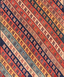 Semi Antique Hand Made Veramin Persian Rug