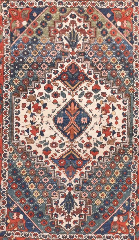 Antique Hand Made Bakhtiari Persian Rug