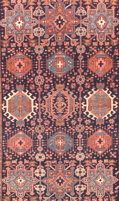 Antique Hand Made Karajeh Persian Rug