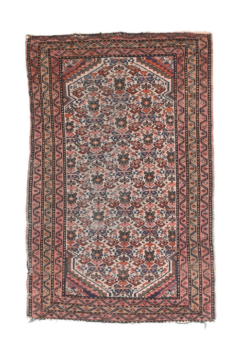 Antique Persian Afshar Rug, Size 2'6" x 3'11"