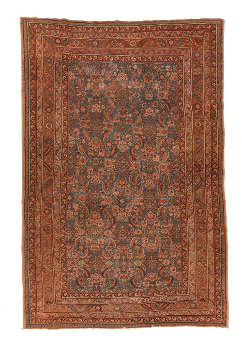 Antique Persian Bakhshayesh , Size 6'10" x 10' 2"