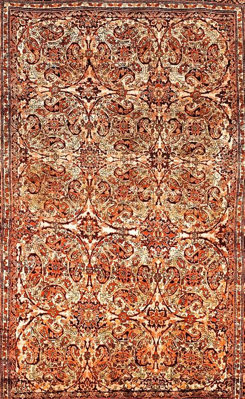 Antique Hand Made Tabriz Haji Jalili Persian Rug